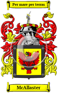 McAllaster Family Crest/Coat of Arms