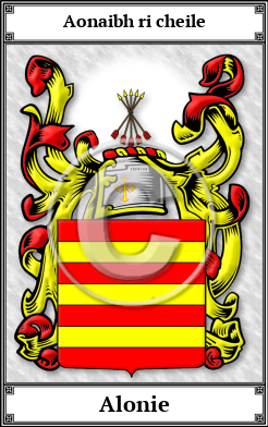 Alonie Family Crest Download (JPG)  Book Plated - 150 DPI