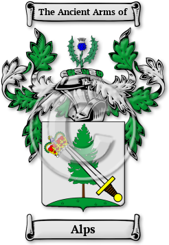 Alps Family Crest Download (jpg) Legacy Series - 150 DPI