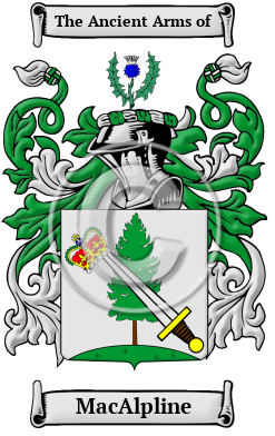 MacAlpline Family Crest/Coat of Arms