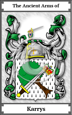 Karrys Family Crest Download (JPG)  Book Plated - 150 DPI