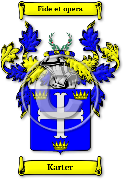 Karter Family Crest Download (JPG) Legacy Series - 600 DPI