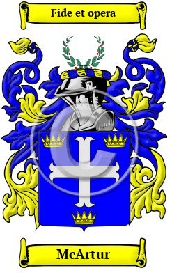 McArtur Family Crest/Coat of Arms
