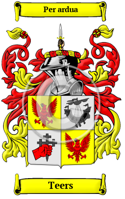 Teers Family Crest Download (JPG) Heritage Series - 600 DPI