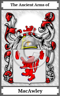 MacAwley Family Crest Download (JPG) Book Plated - 600 DPI