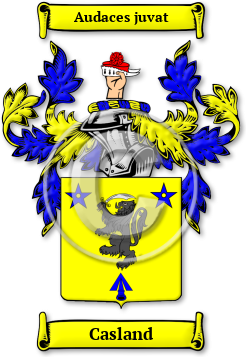 Casland Family Crest Download (jpg) Legacy Series - 150 DPI