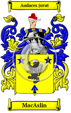 MacAslin Family Crest/Coat of Arms