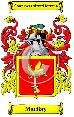 MacBay Family Crest/Coat of Arms