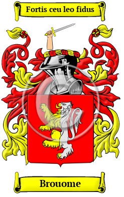 Brouome Family Crest/Coat of Arms