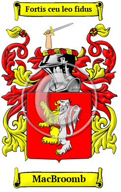MacBroomb Family Crest/Coat of Arms