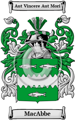 MacAbbe Family Crest/Coat of Arms