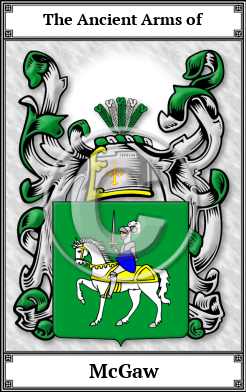 McGaw Family Crest Download (JPG)  Book Plated - 150 DPI