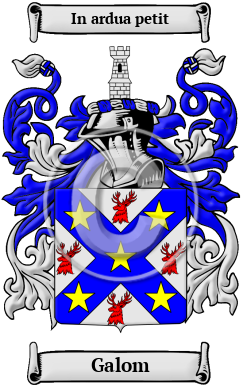Galom Family Crest/Coat of Arms
