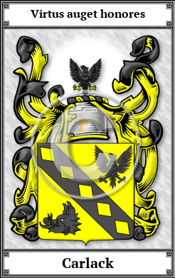 Carlack Family Crest Download (JPG)  Book Plated - 150 DPI