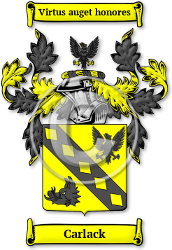 Carlack Family Crest Download (jpg) Legacy Series - 150 DPI
