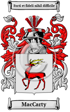 MacCarty Family Crest/Coat of Arms