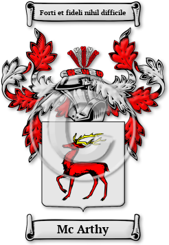 Mc Arthy Family Crest Download (jpg) Legacy Series - 150 DPI