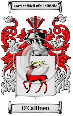O'Callinen Family Crest/Coat of Arms