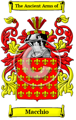 Macchio Family Crest/Coat of Arms