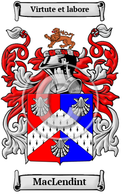 MacLendint Family Crest/Coat of Arms