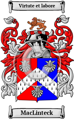 MacLinteck Family Crest/Coat of Arms