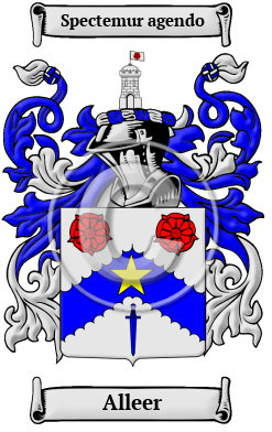 Alleer Family Crest/Coat of Arms