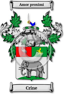 Crine Family Crest Download (JPG) Legacy Series - 600 DPI