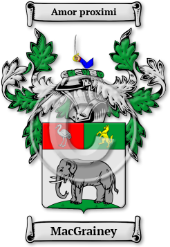 MacGrainey Family Crest Download (jpg) Legacy Series - 150 DPI