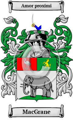 MacGrane Family Crest/Coat of Arms