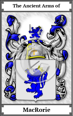 MacRorie Family Crest Download (JPG) Book Plated - 600 DPI