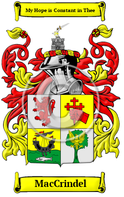 MacCrindel Family Crest/Coat of Arms