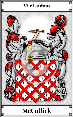 McCullick Family Crest Download (JPG)  Book Plated - 150 DPI