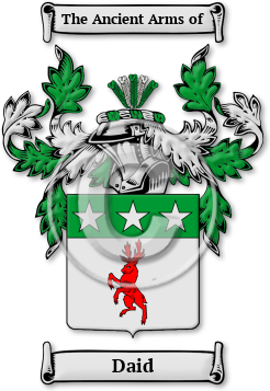 Daid Family Crest Download (jpg) Legacy Series - 150 DPI
