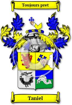 Taniel Family Crest Download (jpg) Legacy Series - 150 DPI