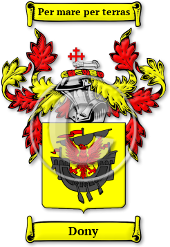 Dony Family Crest Download (JPG) Legacy Series - 600 DPI