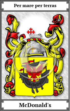 McDonald's Family Crest Download (JPG)  Book Plated - 150 DPI