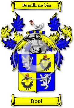 Dool Family Crest Download (jpg) Legacy Series - 150 DPI