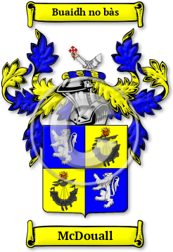 McDouall Family Crest Download (jpg) Legacy Series - 150 DPI