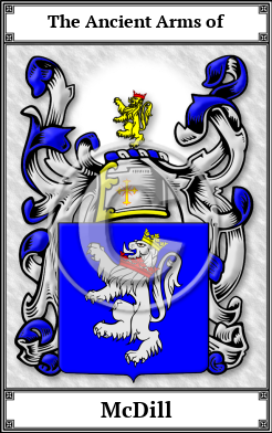 McDill Family Crest Download (JPG) Book Plated - 600 DPI