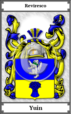 Yuin Family Crest Download (JPG)  Book Plated - 150 DPI
