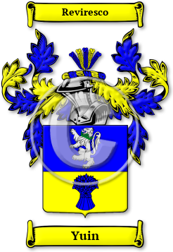 Yuin Family Crest Download (jpg) Legacy Series - 150 DPI