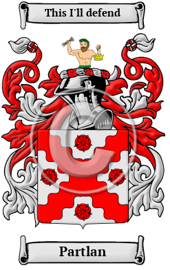 Partlan Family Crest/Coat of Arms