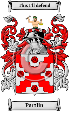 Partlin Family Crest/Coat of Arms