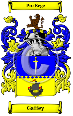 Gaffey Family Crest/Coat of Arms