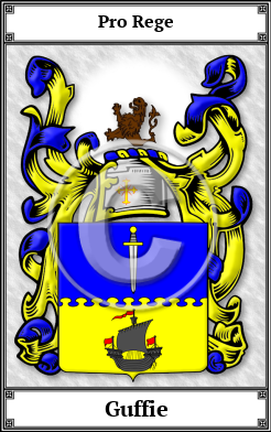 Guffie Family Crest Download (JPG)  Book Plated - 150 DPI