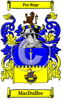 MacDuffee Family Crest/Coat of Arms