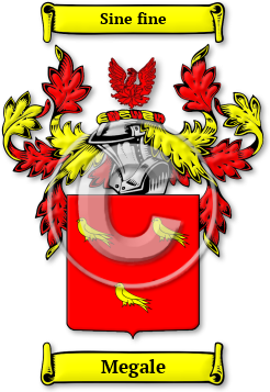 Megale Family Crest Download (JPG) Legacy Series - 600 DPI