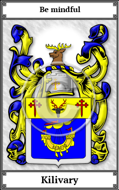 Kilivary Family Crest Download (JPG) Book Plated - 300 DPI