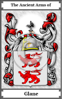 Glane Family Crest Download (JPG)  Book Plated - 150 DPI