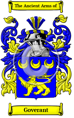 Goverant Family Crest/Coat of Arms